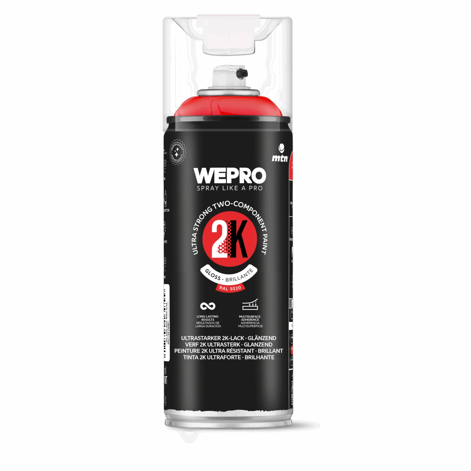 MTN WEPRO 2K Red Gloss 400ml 3 MTN WEPRO 2K Red Gloss 400ml