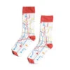 MTN Socks Metro White -Montana Colors MTNCALCENTINESMetroBlanco3LO