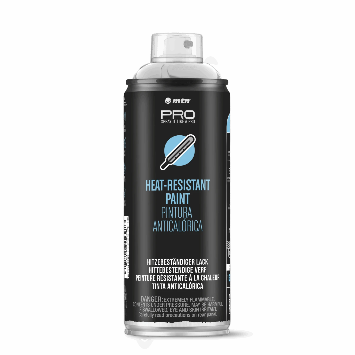 MTN PRO Spray Paint - Heat Resistant Paint 400ml - Silver 3 MTN PRO Spray Paint - Heat Resistant Paint 400ml - Silver