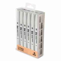 MTN 94 Graphic Marker 12 Pack - Greyscale