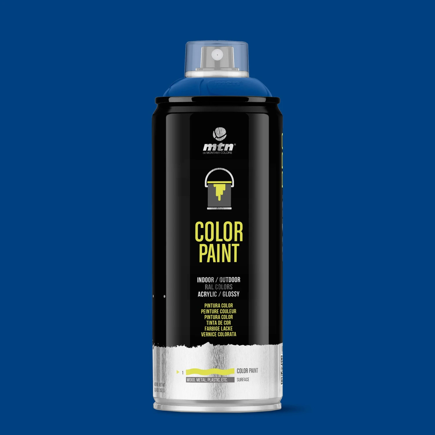 MTN PRO Spray Paint 400ml RAL 5010 - Gentian Blue 3 MTN PRO Spray Paint 400ml RAL 5010 - Gentian Blue