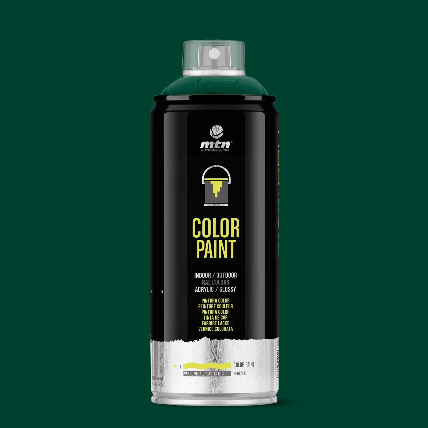MTN PRO Spray Paint 400ml RAL 6005 - Moss Green 3 MTN PRO Spray Paint 400ml RAL 6005 - Moss Green