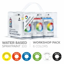 MTN Water Based 100ml Spray Paint - 6 Pack